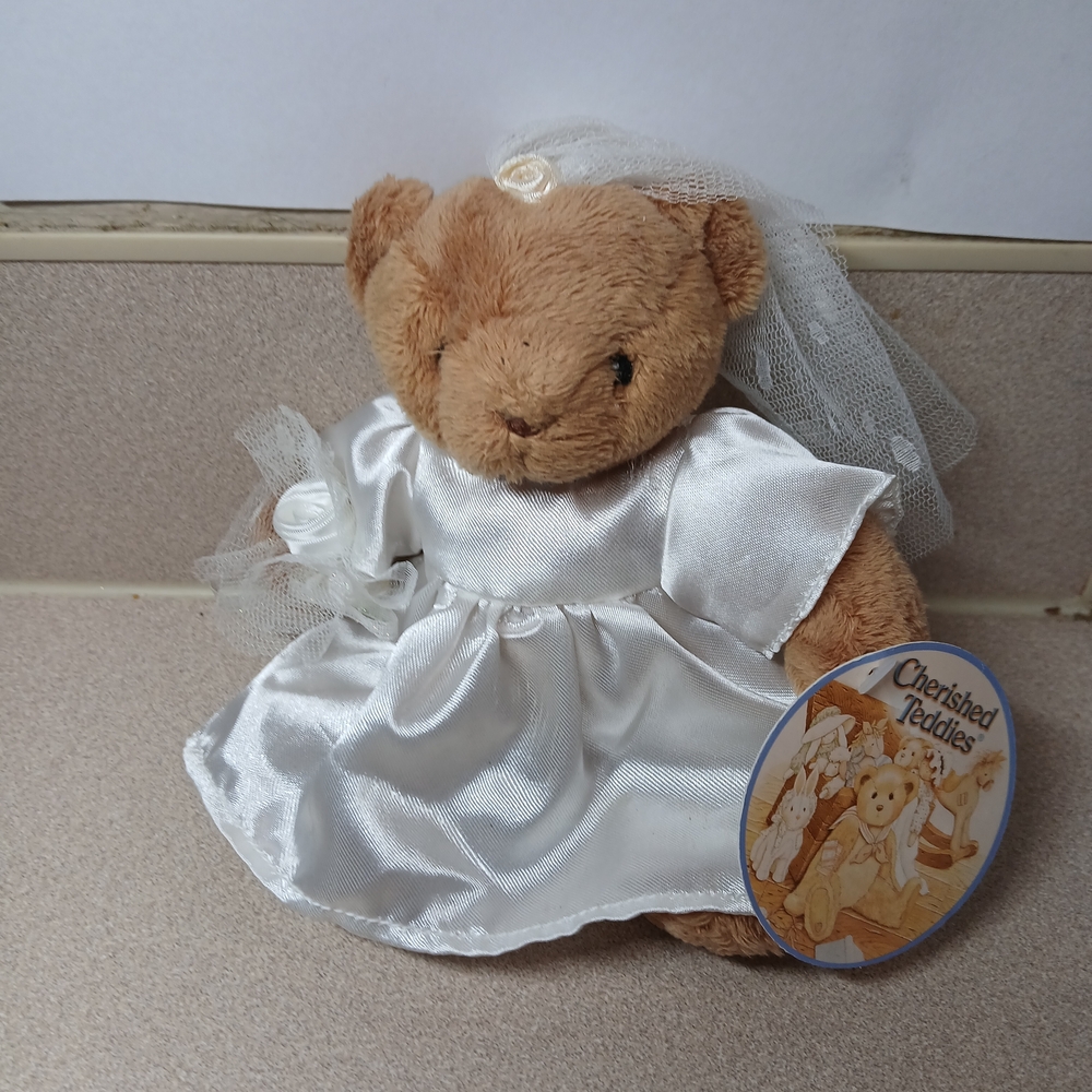 Cherished Teddies Brown and White Stuffed Animal